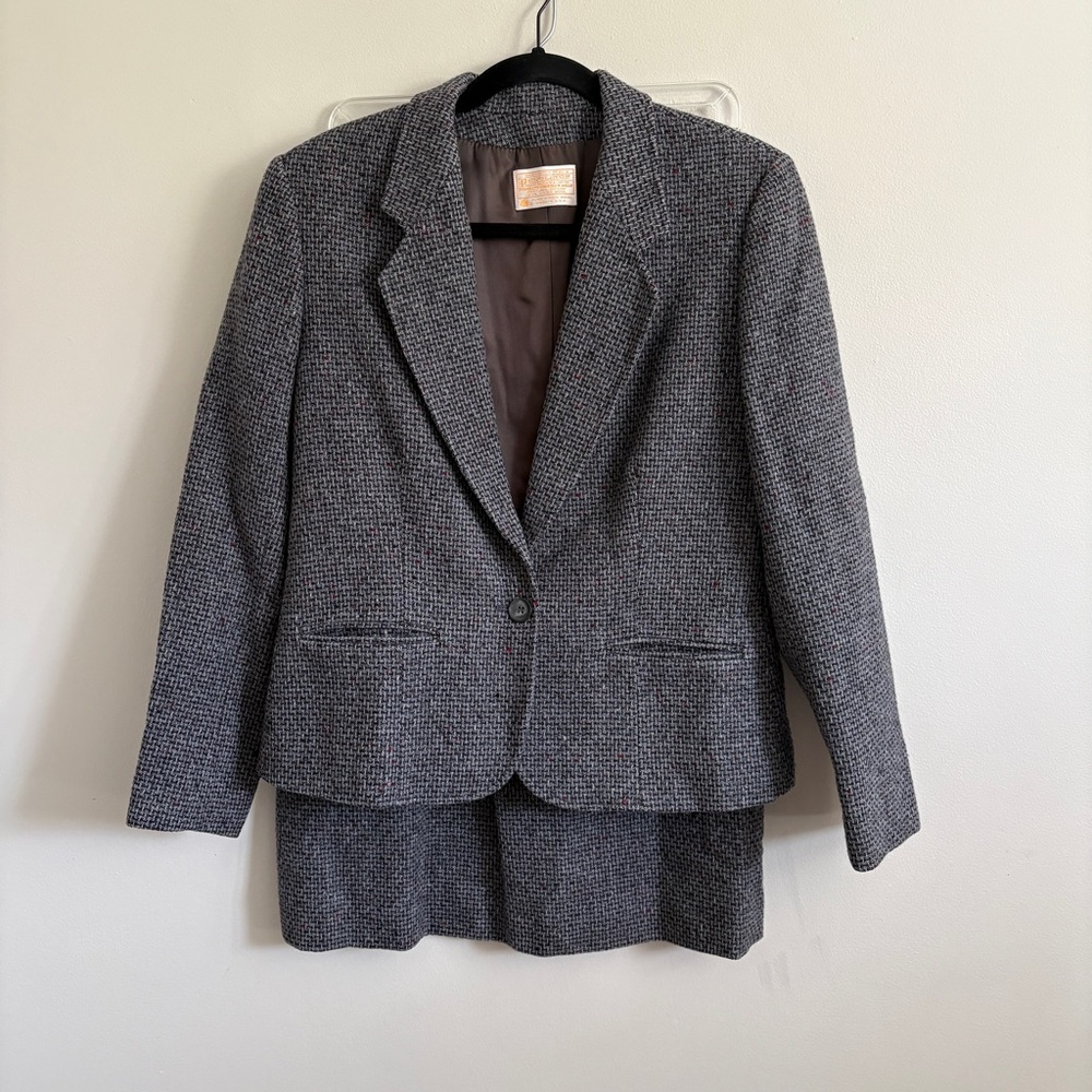 VTG Pendleton Women’s Blazer And Skirt Set Sz 10/12 Wool Made In USA 90s Office